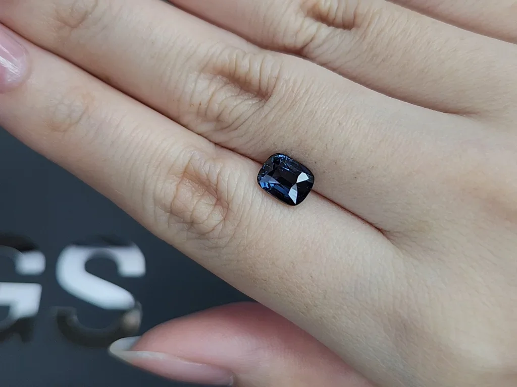 Cobalt blue spinel in cushion cut 2.05 carats, Tanzaniats,  Image №2