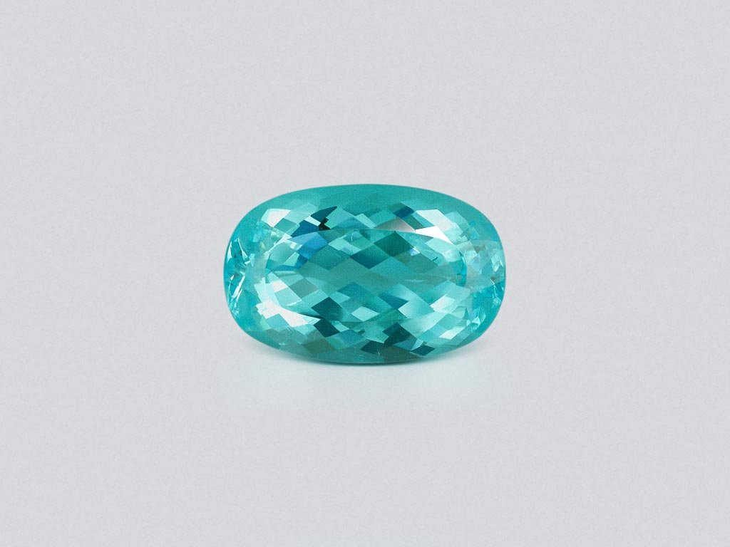 Neon blue tourmaline Paraiba in cushion cut 4.02 carats, Nigeria Image №1
