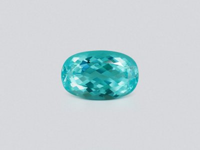 Neon blue tourmaline Paraiba in cushion cut 4.02 carats, Nigeria photo