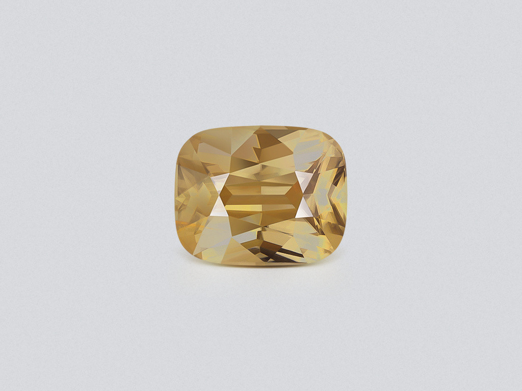 Brown zircon cushion cut 10.72 carats , Tanzania Image №1