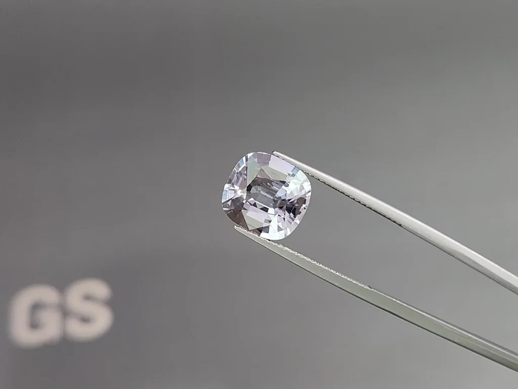 Steel Grey Vibrant spinel in cushion cut 6.31 carats, Burma Image №3