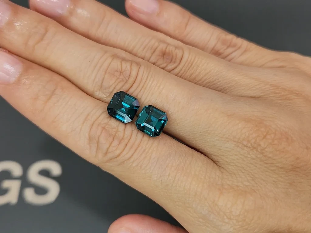 Pair of tourmalines octagon cut 5.17 carats, Afghanistan Image №2