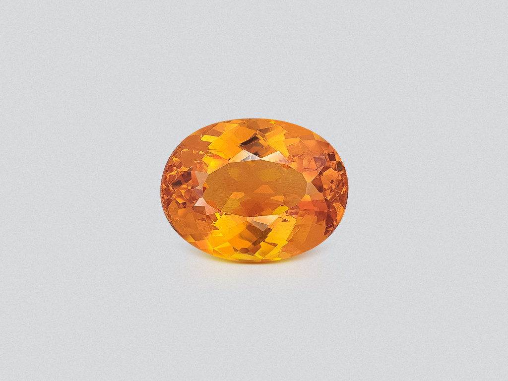 Topaz Imperial oval cut 6.49 carats, Brazil Image №1