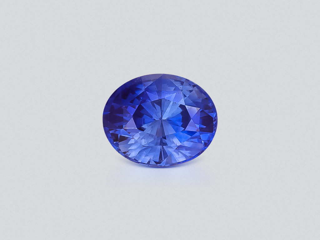 Intense Blue sapphire in oval cut 3.84 carats, Sri Lanka Image №1