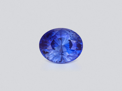 Intense Blue sapphire in oval cut 3.84 carats, Sri Lanka photo