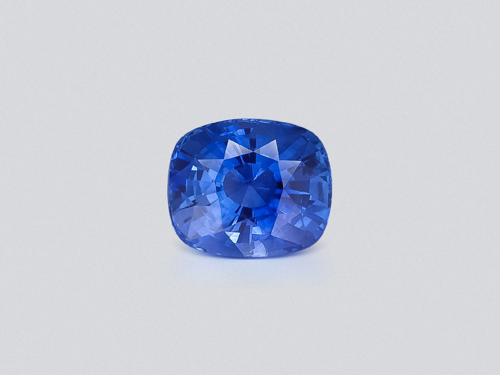 Unheated Cornflower Blue sapphire cushion cut 5.02 carats, Sri Lanka Image №1