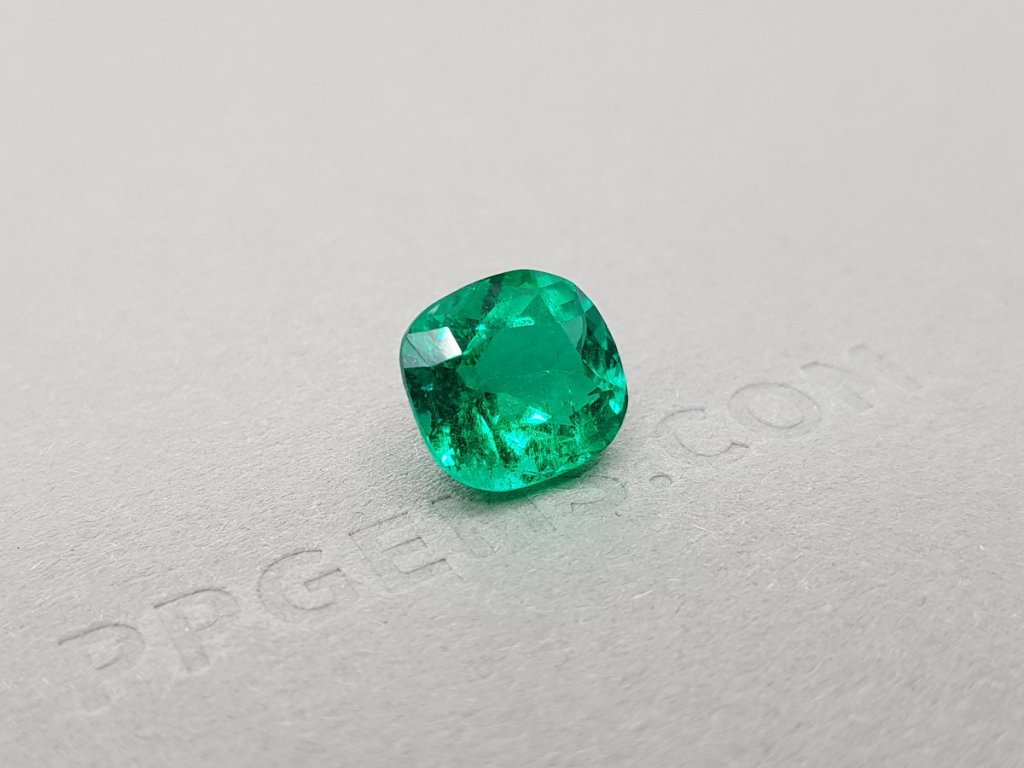 Muzo Green emerald cushion cut 3.60 ct, Colombia (GRS) Image №2