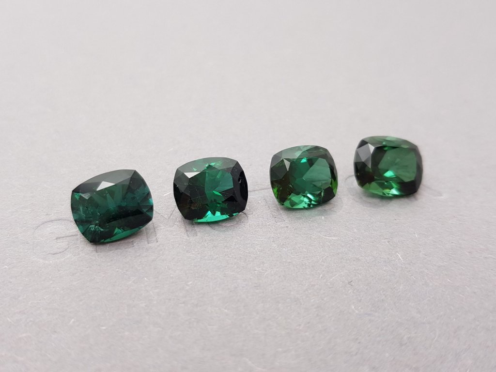 Indicolite set 10.45 ct Image №3