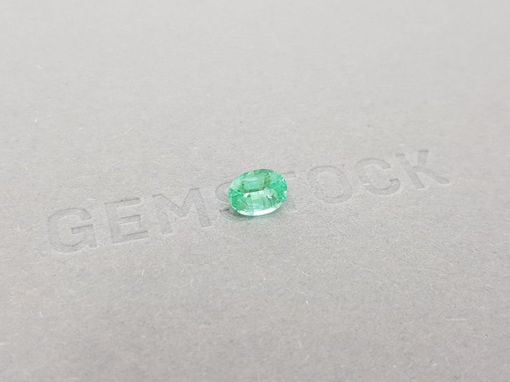 Blueish green Paraiba oval cut 1.02 ct, Mozambique Image №2