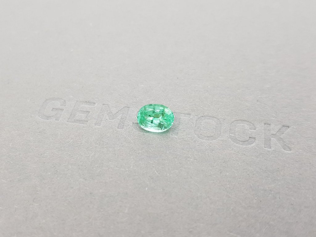 Blueish green Paraiba oval cut 1.02 ct, Mozambique Image №3