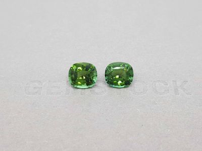 Pair of cushion cut verdelites 5.06 ct, Afghanistan photo