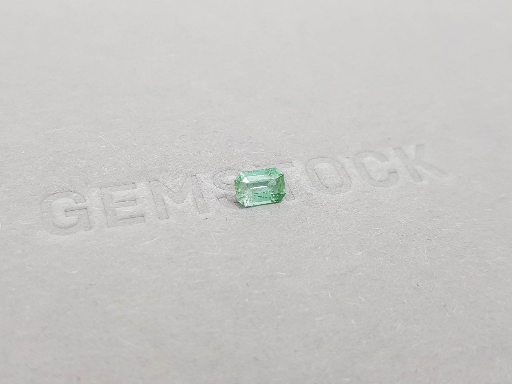 Light green octagon tourmaline 0.56 ct, Afghanistan Image №2