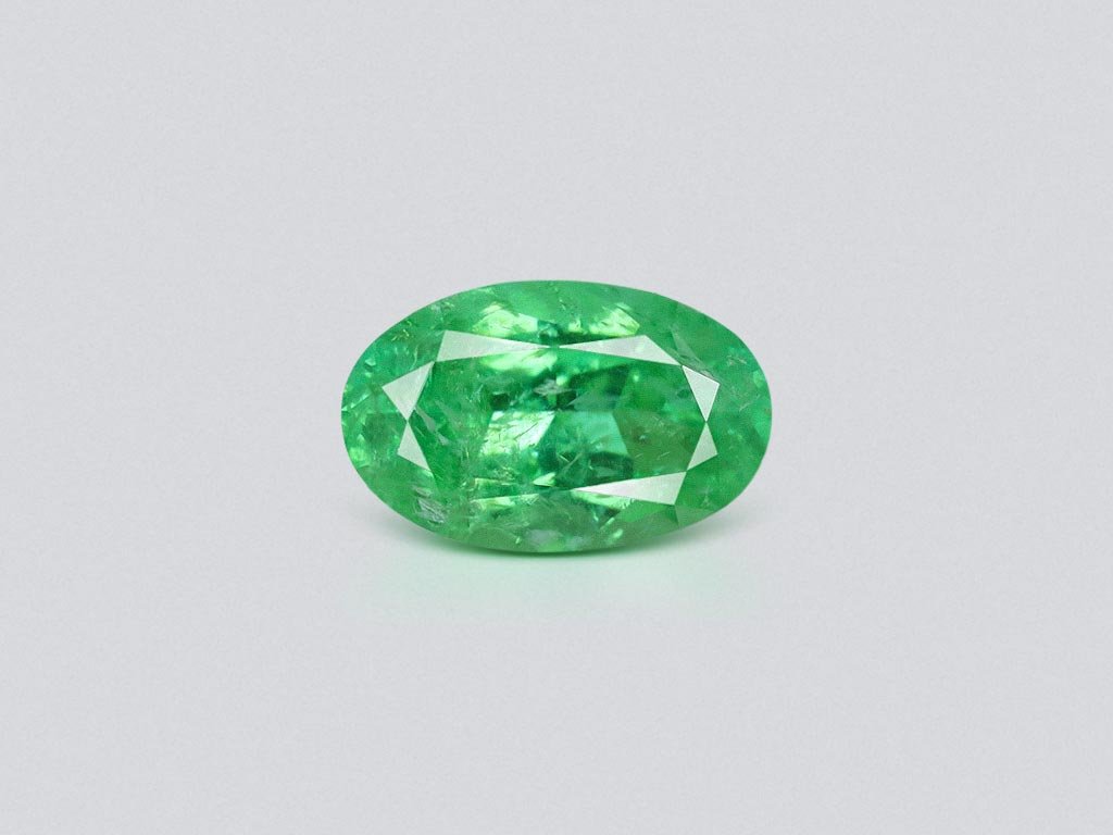 Neon green oval cut Paraiba tourmaline 5.41 carats, Mozambique Image №1