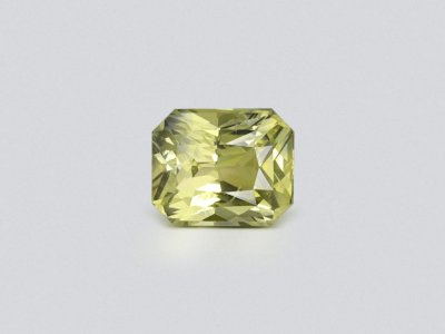 Unheated green sapphire in radiant cut 2.05 carats, Sri Lanka photo