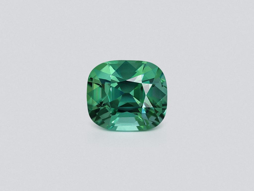 Green tourmaline сushion сut  1.10 carats, Afghanistan  Image №1