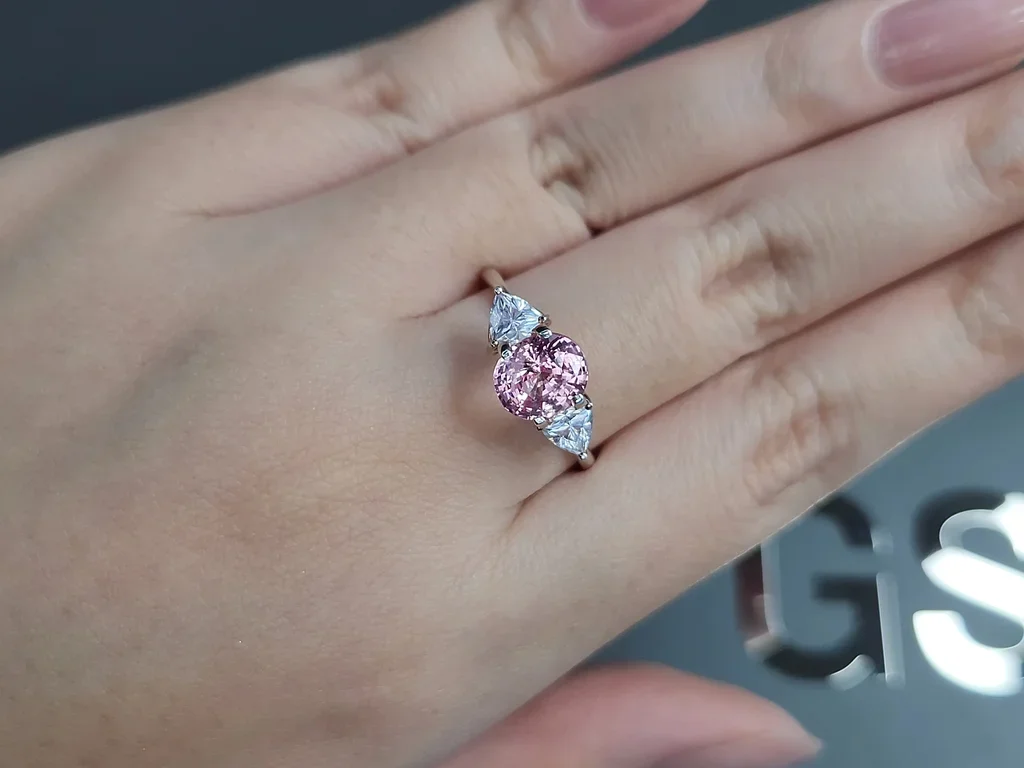 Unheated Baby pink sapphire in oval cut 2.06 carats, Madagascar Image №5