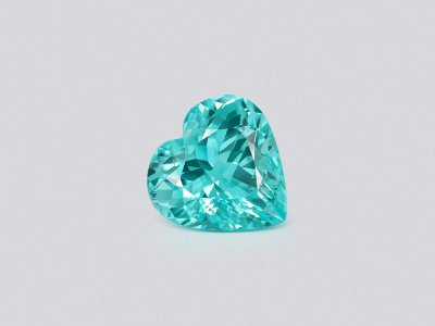 Neon Blue tourmaline Paraiba heart cut 5.32 carats, Nigeria photo