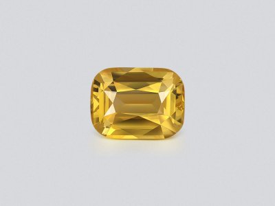 Unheated yellow sapphire cushion cut 8.05 carats, Sri Lanka, (Bellerophon) photo