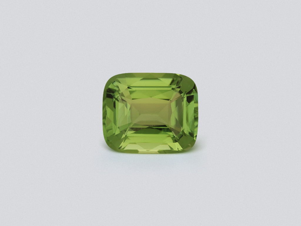 Green tourmaline cushion cut 4.20 carats, Africa Image №1