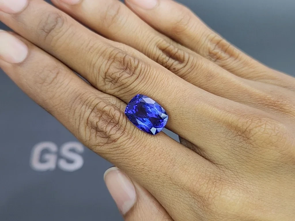 Tanzanite cushion cut 7.52 carats, Tanzania Image №2