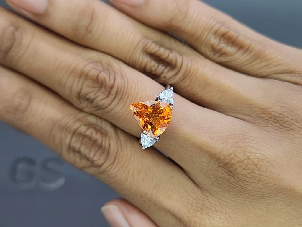 Spessartine Fanta pear cut 4.87 carats, Africa Image №5