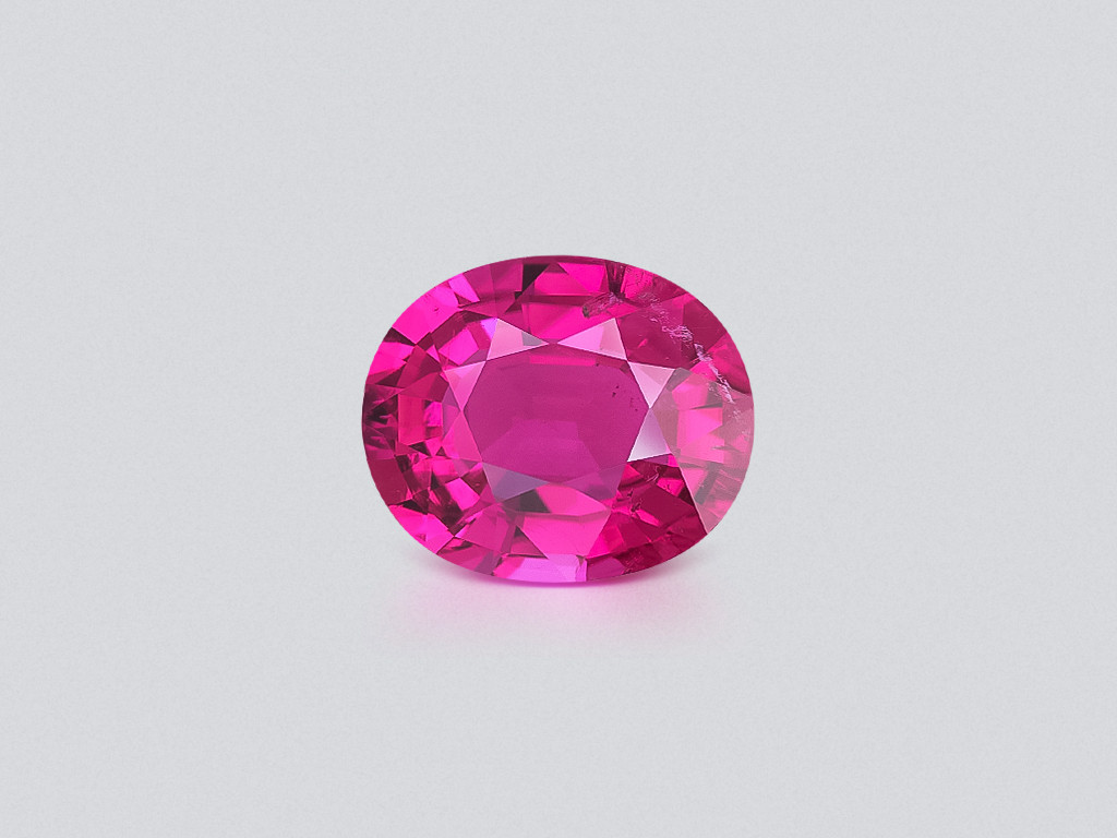 Rubellite tourmaline oval cut 3.16 carats, Africa Image №1