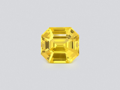 Unheated Golden Yellow sapphire in octagon cut 4.54 carats, Sri Lanka photo
