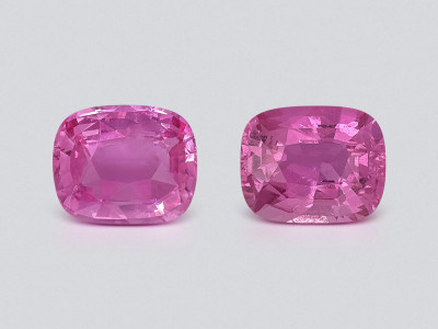 Pair of pink sapphires in cushion cut 3.59 carats, Sri Lanka photo