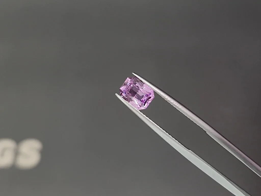 Unheated pink sapphire radiant cut 1.55 carats, Madagascar Image №3