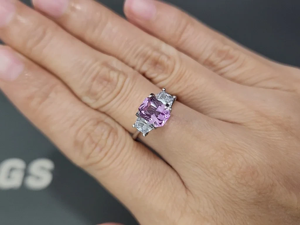 Unheated pink sapphire radiant cut 1.55 carats, Madagascar Image №5