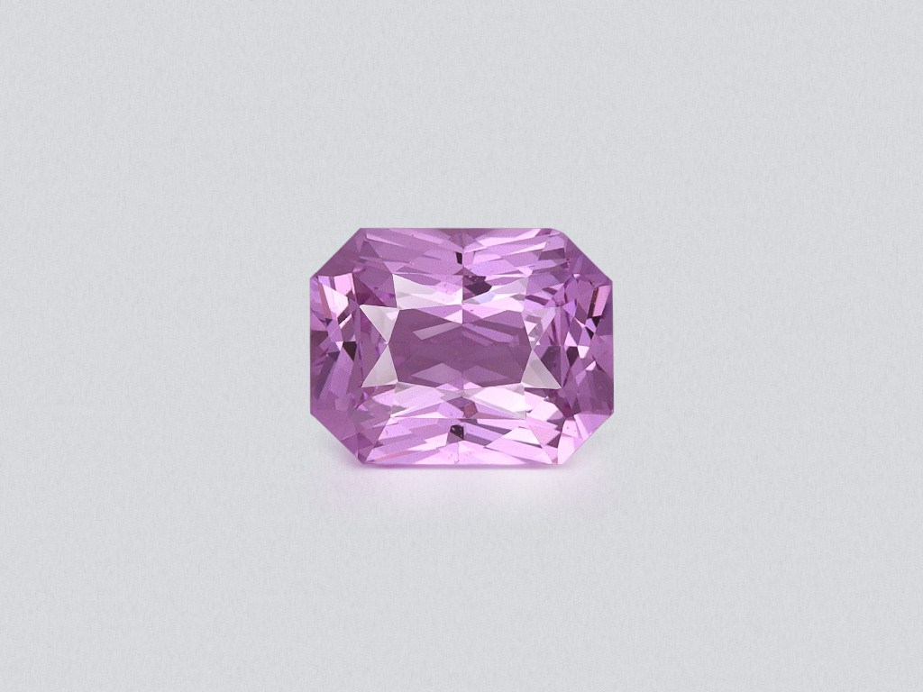 Unheated pink sapphire radiant cut 1.55 carats, Madagascar Image №1