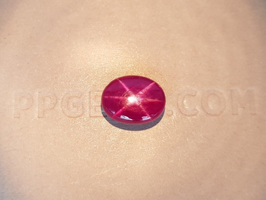 Unheated star ruby 4.10 ct Burma Image №4