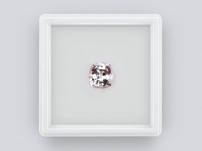 African light pink cushion cut morganite 1.53 ct photo