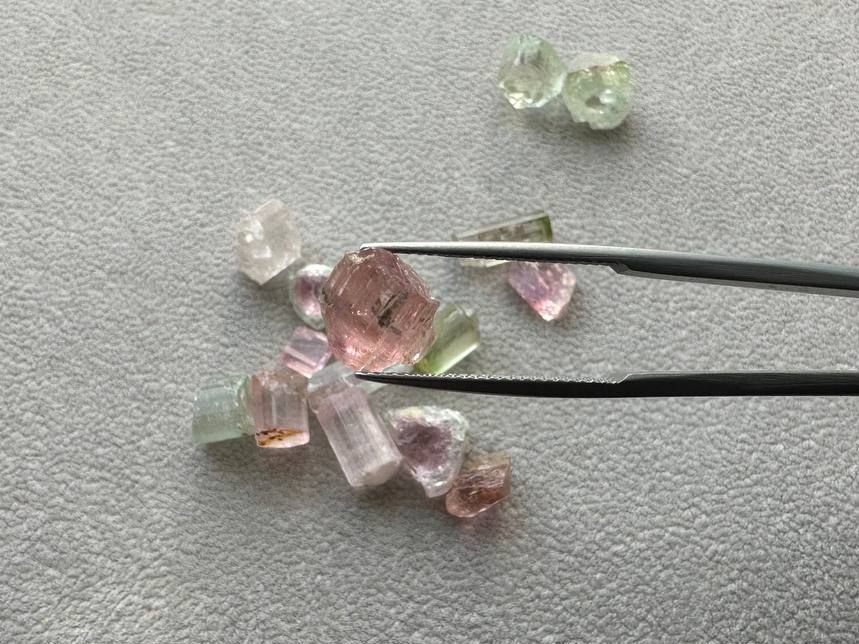 Lot #1 Raw Tourmalines from Afghanistan 53.98 ct 15 pcs Image №6