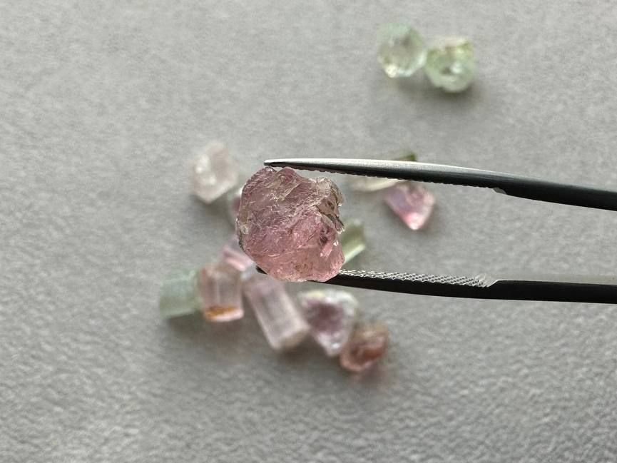 Lot #1 Raw Tourmalines from Afghanistan 53.98 ct 15 pcs Image №7