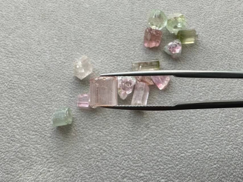 Lot #1 Raw Tourmalines from Afghanistan 53.98 ct 15 pcs Image №12
