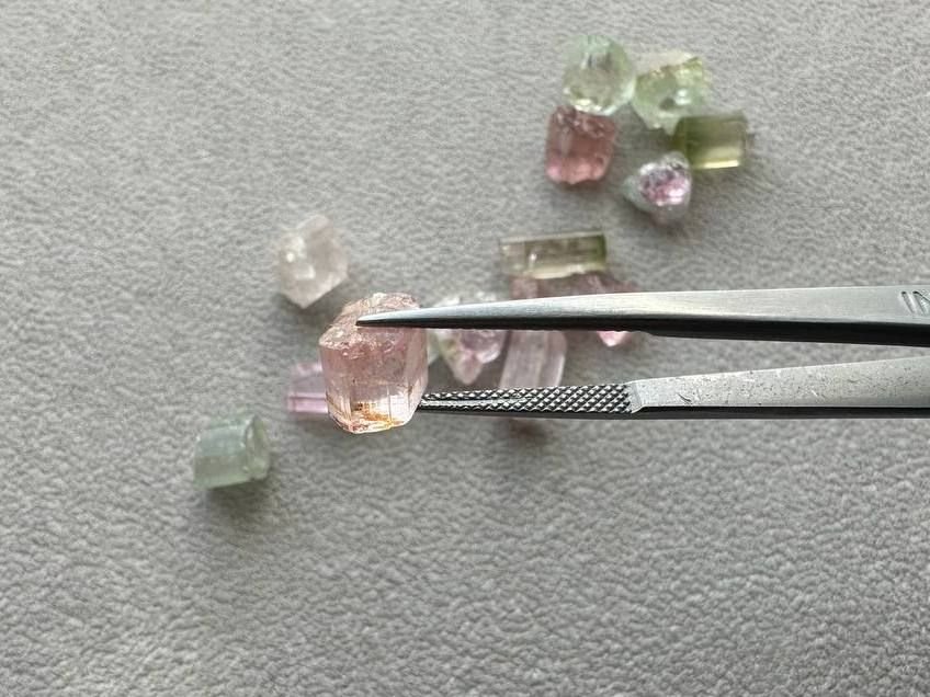 Lot #1 Raw Tourmalines from Afghanistan 53.98 ct 15 pcs Image №13