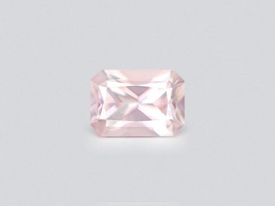 Untreated Baby pink sapphire in radiant cut 0.96 carats, Madagascar photo