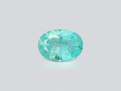 Neon blue Paraiba tourmaline in oval cut 1.52 carats, Mozambique photo