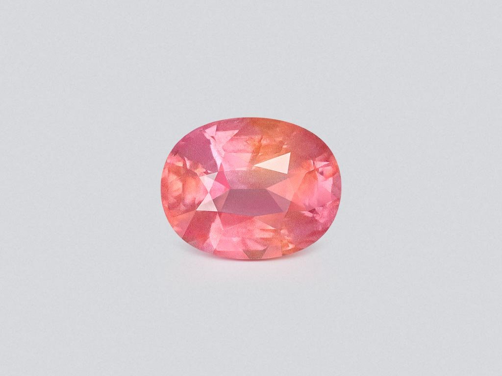 Pink-orange spinel in oval cut 2.11 carats, Tanzania Image №1