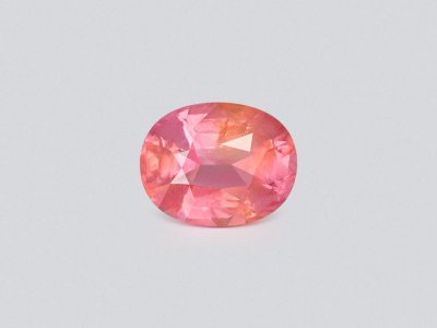 Pink-orange spinel in oval cut 2.11 carats, Tanzania photo