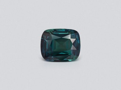 Unheated Teal sapphire in cushion cut 4.02 carats, Sri Lanka photo