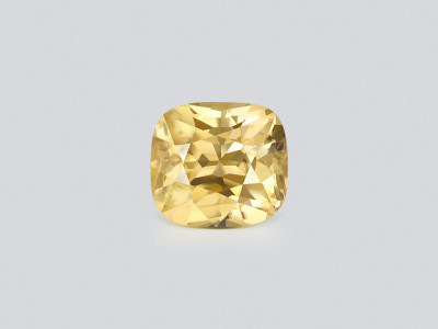 Yellow zircon cut cushion 10.11 carats, Tanzania photo