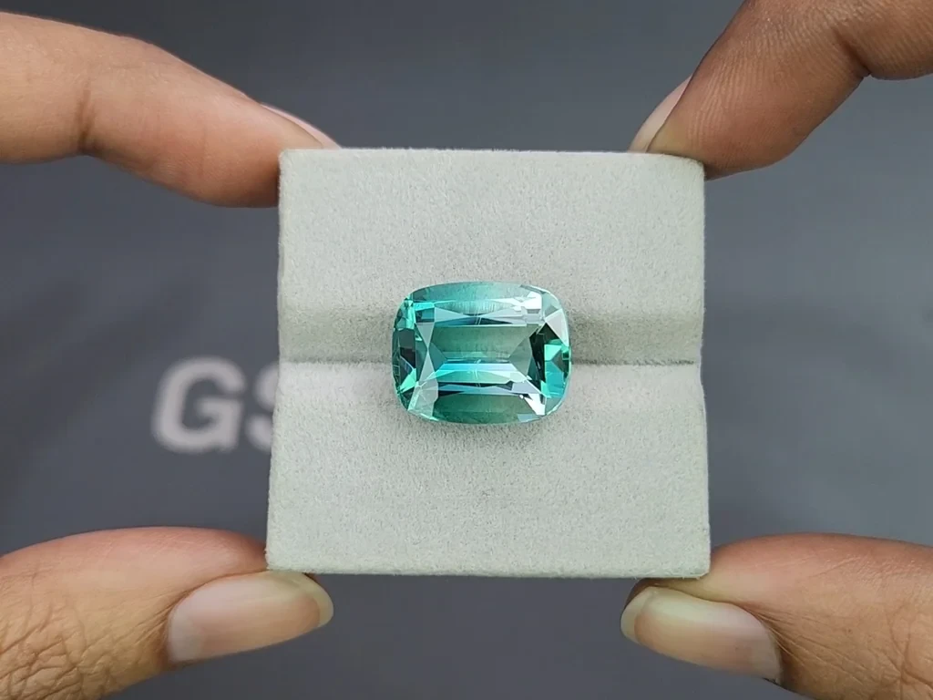 Tourmaline Bi-color cushion cut 14.23 carats, Afghanistan  Image №4