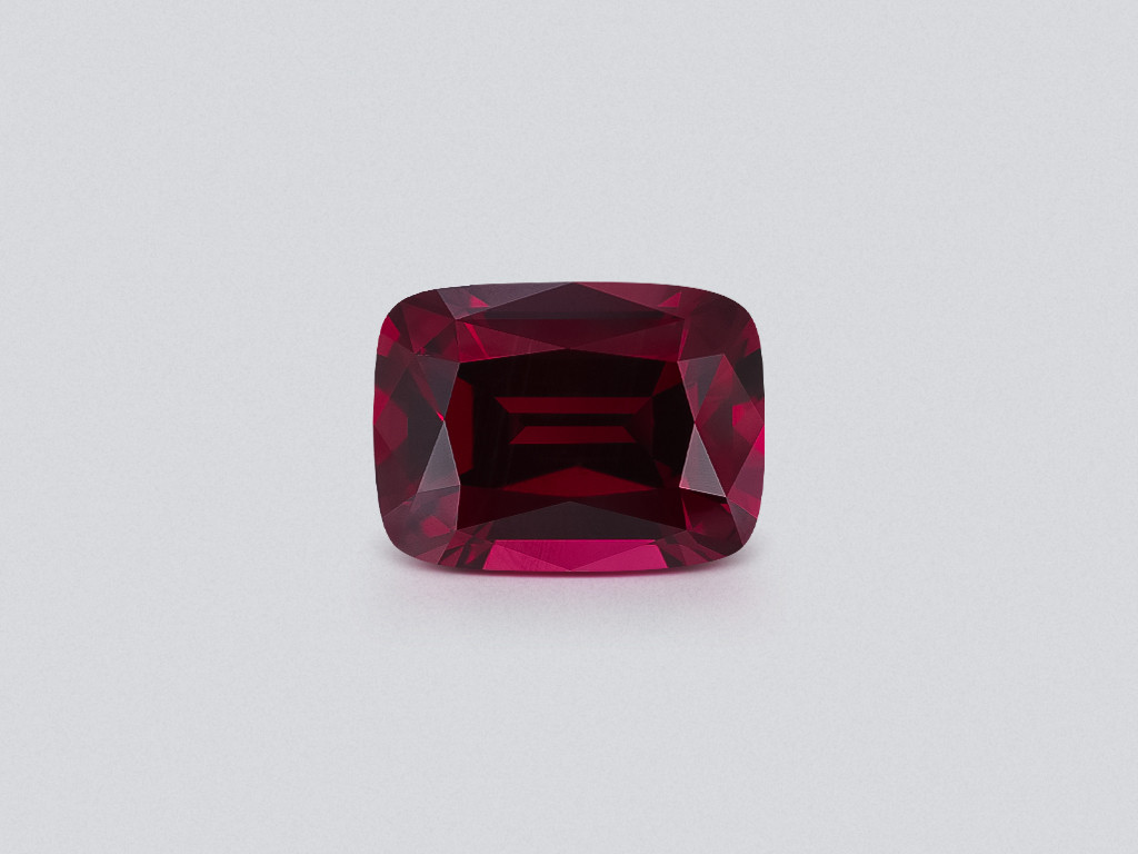Garnet rhodolite cushion cut 9.82 carats,Madagascar Image №1