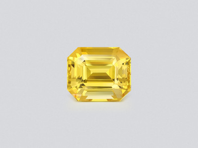 Unheated Golden Yellow sapphire in octagon cut 5.54 carats, Sri Lanka photo