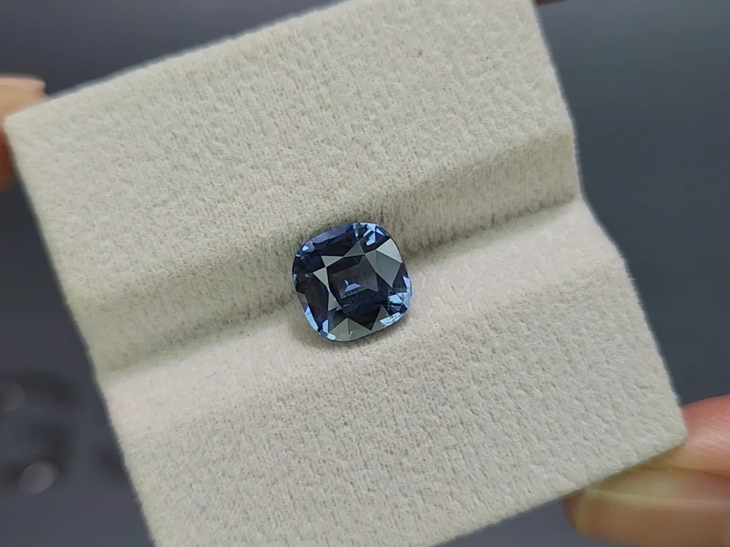 Cobalt spinel cushion cut 3.19 carats, Tanzania Image №4