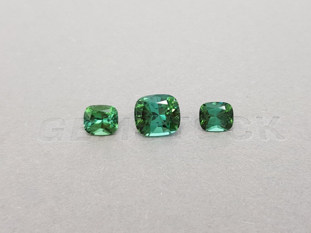 Cushion Cut Indicolite Set 5.66ct Image №2