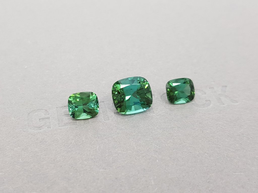 Cushion Cut Indicolite Set 5.66ct Image №3