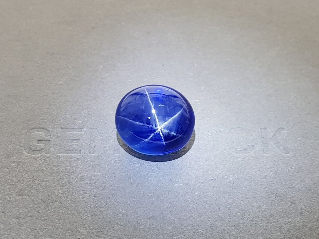 Large untreated Royal Blue star sapphire 22.14 ct, Sri Lanka, GRS Image №2